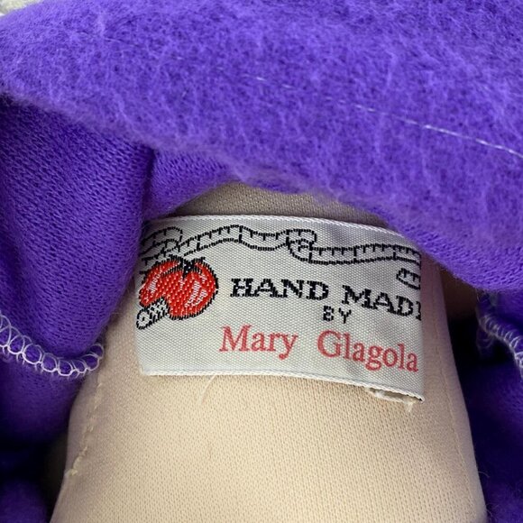 Vintage Handmade Cloth Doll Cabbage Patch Style, Crafters Label Sewn On Back - Picture 6 of 6